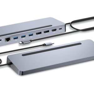 i-tec USB-C Metal Ergonomic 3x 4K Display Docking Station + Power Delivery 100 W